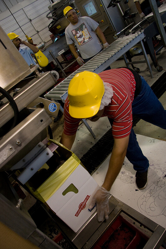 Packing Blueberries into Boxes