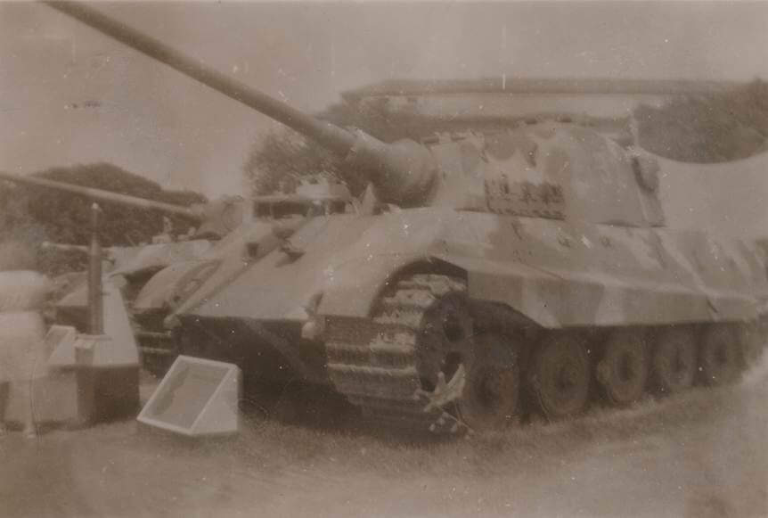 Old photo of a surplus tank